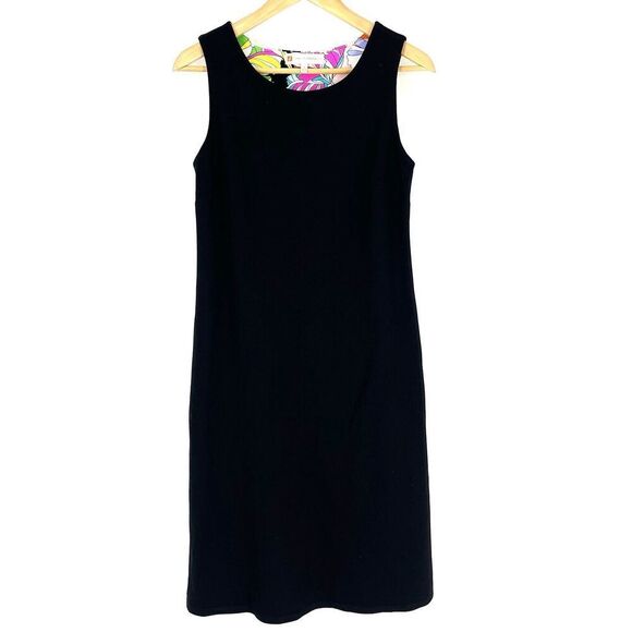 Jude Connally Dress Size Small Womens Beth Black Shift Ponte Knit Cloth Stretch - Picture 1 of 6